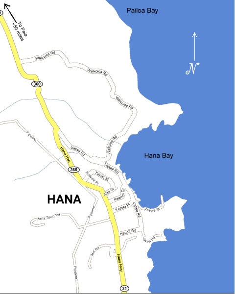 Hana Maui Map